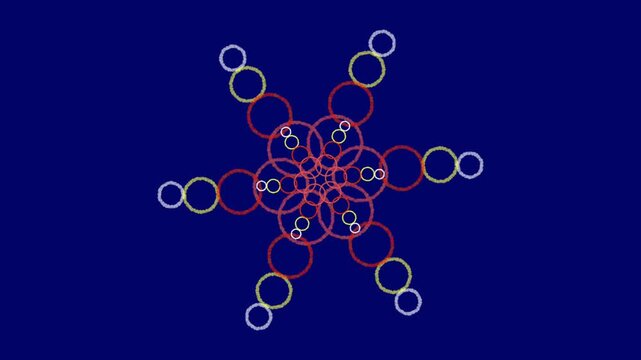 Colorful Circular Geometric Motion Graphic