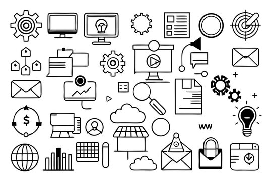 Minimalist of business, technology, and lifestyle concepts