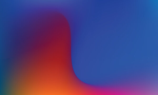 Vibrant Abstract Gradient Background with Blue, Red, Orange and Purple Color Blends, Soft Blur, Modern Fluid Glow and Dynamic Digital Light