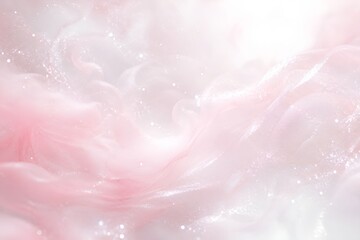 Fototapeta premium ピンクのふわふわな雲のような背景素材