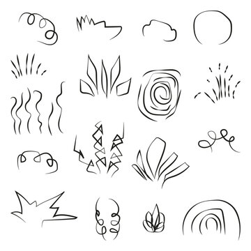 Black Ink Hand-Drawn Doodles