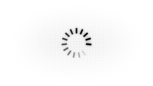 Animated spinning waiting icon. Loading circle animation. Seamless Loop.simple shape circle loading animation concept ,simple load for waiting animation