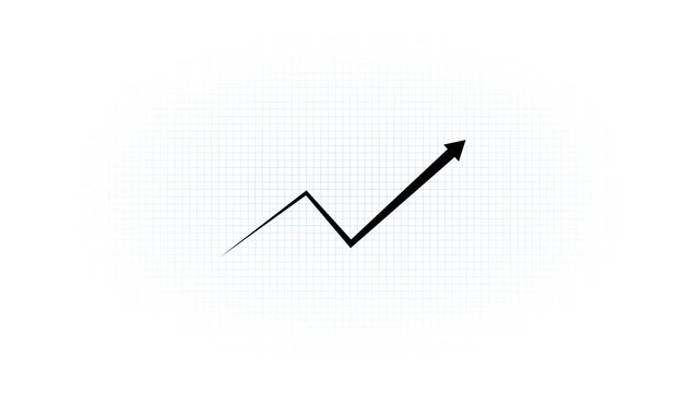 Business growth arrow and graph chart, Business line arrow, improvement, business strategy, arrow rising up. Resolution, Analyzing, Arrow Symbol, Bar Graph 4k stock video.