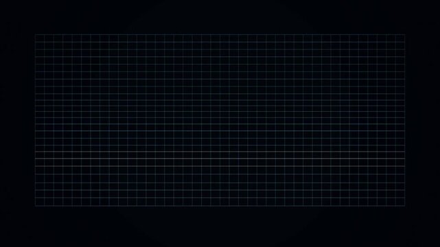 Abstract digital grid pattern with glowing blue lines on dark background