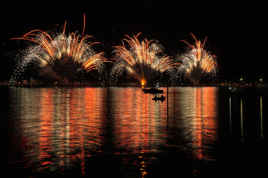 Feuerwerk beim Seenachtfest in Konstanz