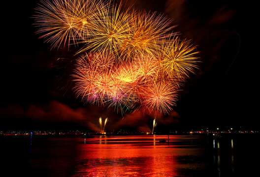 Feuerwerk beim Seenachtfest in Konstanz