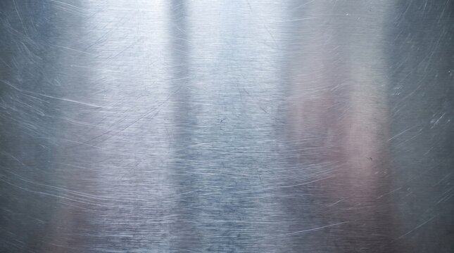 Brushed Stainless Steel Metallic Surface Texture