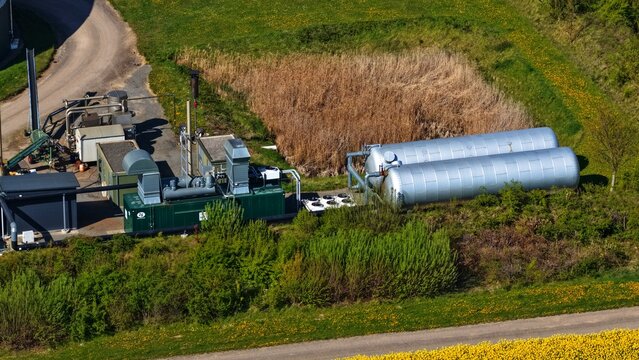 Biogas Processing and Cogeneration Equipment at Agricultural Energy Plant