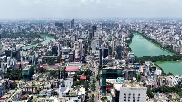 Dhaka's Premier Business Area Seen From Above