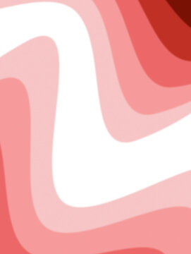 Abstract smooth red and pink wavy curves background with modern fluid design