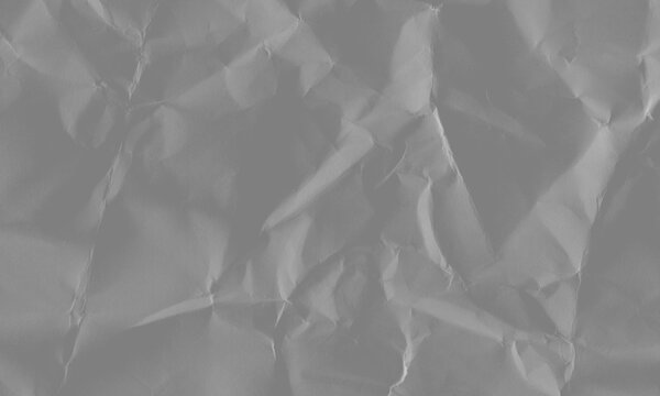 Seamless grey crumpled paper background texture for creative design and vintage mockup projects Background