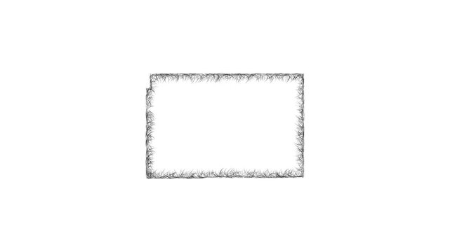 Sketch Phillips outline map animation - smooth progressive reveal