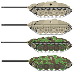 Fototapeta premium World War II German Tanks Models