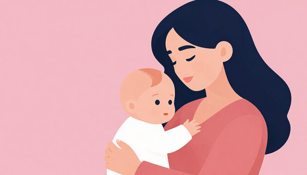 Tender Moment: Loving Parent Embracing Newborn Baby in Cozy Home Environment, Radiating Joy and Connection