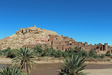 Fototapeta premium desert village Ait Benhaddou in the Ourika-valley