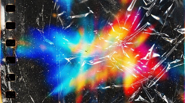 Abstract background featuring vibrant colorful gradients.