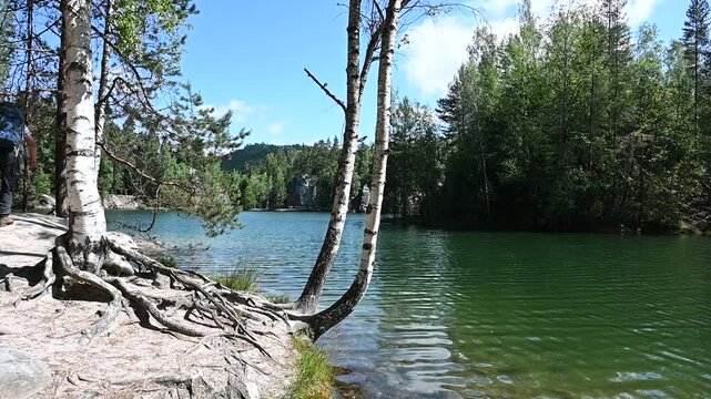 P&iacute;skovna-See bei Adrspach in Tschechien