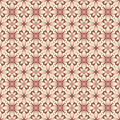 Fototapeta premium Decorative seamless flower pattern wallpaper