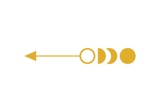 Elegant Gold Moon Phase Celestial Divider