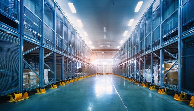 cold chain logistics warehouse with smart temperature control for frozen storage maintaining cold conditions in logistic operations