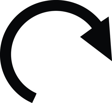Black Arrow Collection with Straight and Curved Directional Symbols
