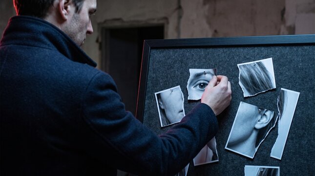 Evidence board maps synthetic portrait inconsistencies