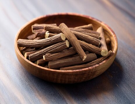 dried organic licorice root sticks a natural ayurveda healing remedy
