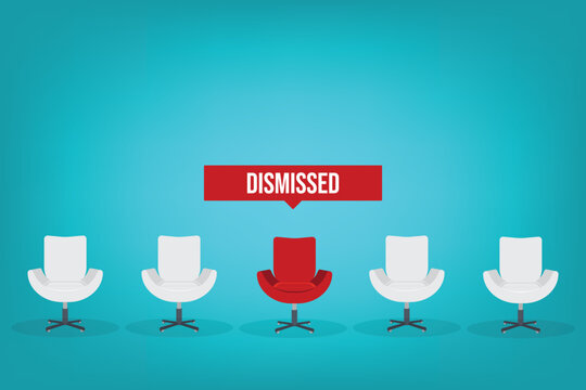 Recruitment Screening Concept with Dismissed Applicant During Candidate Selection
