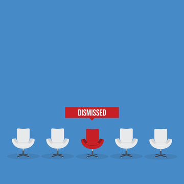 Disqualified Candidate Concept with Dismissed Applicant During Recruitment Selection