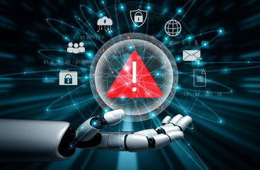 AI monitoring and detecting cybersecurity threats, identifying data breaches and system...
