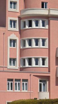 vertical detail of a residential building