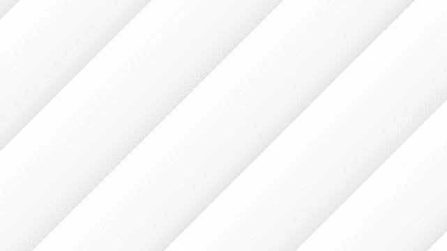 A clean white empty studio background with subtle soft diagonal lines Loop. 4K