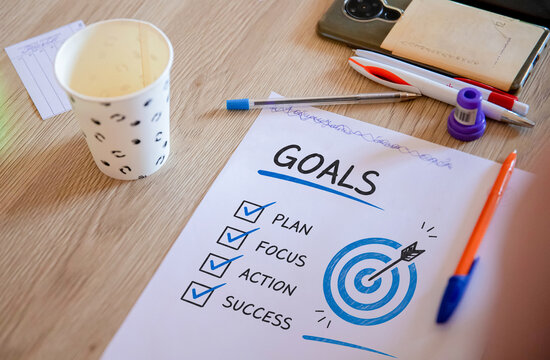 Goal Setting Plan Focus Action Success Checklist.