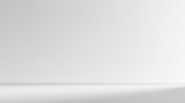 Minimal Empty White Studio Background for Product Display