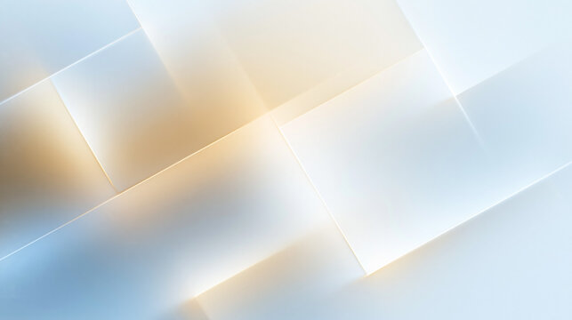 Abstract Geometric Background with Glowing Overlapping White Planes
