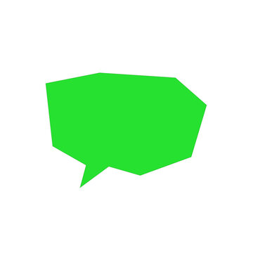 Green speech bubble chat icon