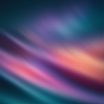 Colorful wave pattern with a gradient and textured pixelated effect