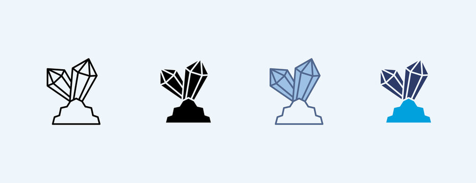 Crystal Meth Multiple Icon Illustration Vector