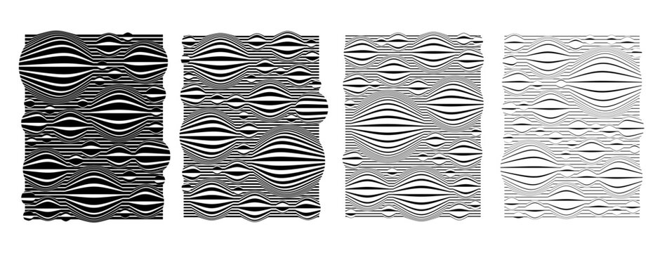 Bundle of creative horizontal stripe line ball sphere design