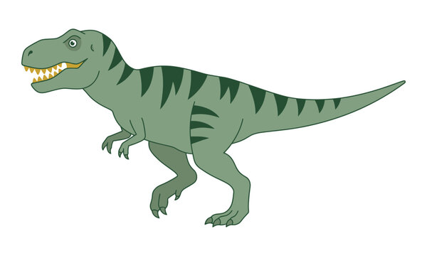 Tyrannosaurus Rex T-Rex Cartoon Illustration Vector