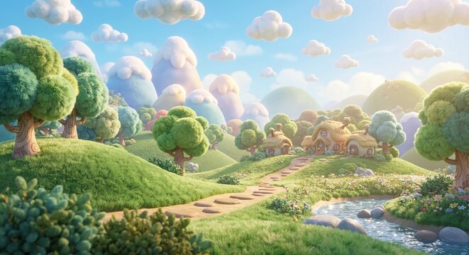 landscape, sky, nature, grass, field, hill, mountain, green, summer, tree, cloud, forest, clouds, rural, view, meadow, countryside, agriculture, valley, scene, spring, mountains, travel, trees, road