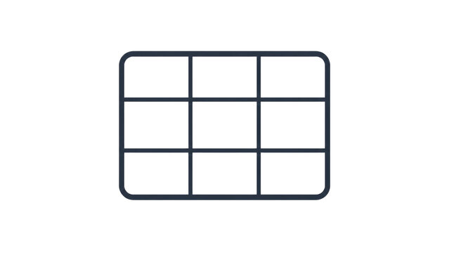 Grid Icon for Interface Layout Abstract Background Design