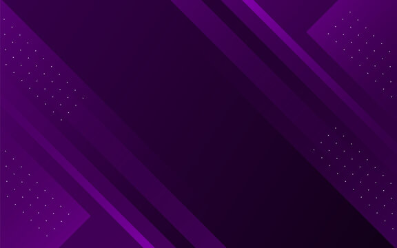 Dark purple abstract geometric background with diagonal stripes and dotted patterns for modern corporate design and digital technology