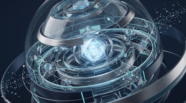 Digital Identity Protection and Cybersecurity Technology Concept