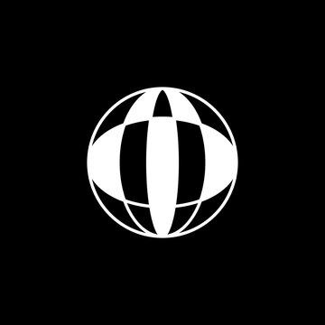 Sleek, modern 'M' globe with bold contrast. Unique and futuristic, great for global finance, satellite tech, and logistics.