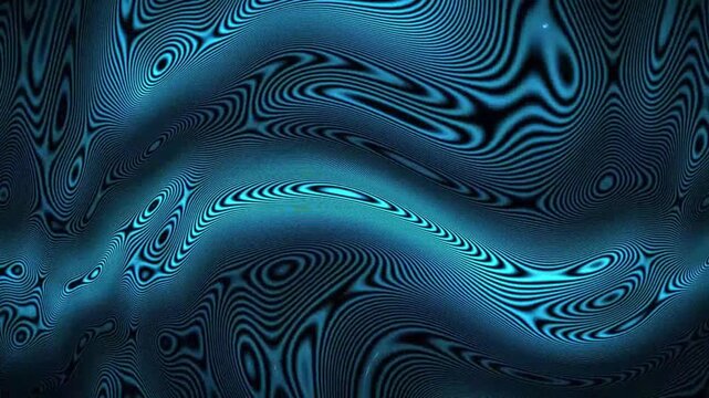 Abstract blue liquid wave ripples and optical interference patterns seamless loop background mesmerizing surface with fluid and creating an organic motion graphics