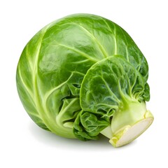 Obraz premium Fresh Brussels Sprout Isolated on White Background