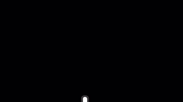 Vector Finger Tap Animation with Transparent Background - 4K Landscape Horizontal