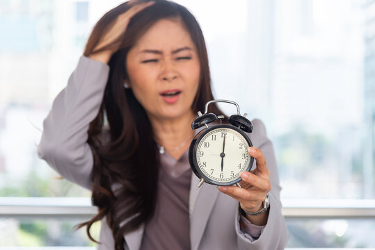 Outdoor, business and hurry with watch for time, morning commute urgent deadline