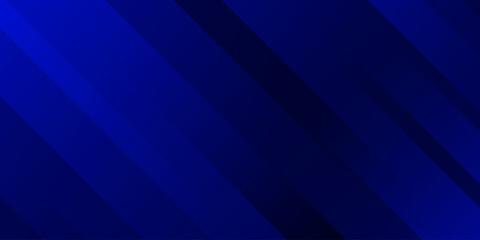 Obraz premium Abstract blue background with dynamic diagonal stripes and geometric shapes for modern tech design